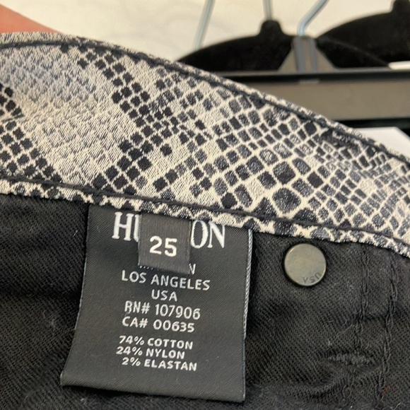 Hudson Retro Python Print / Zipper Jeggings - Picture 6 of 6